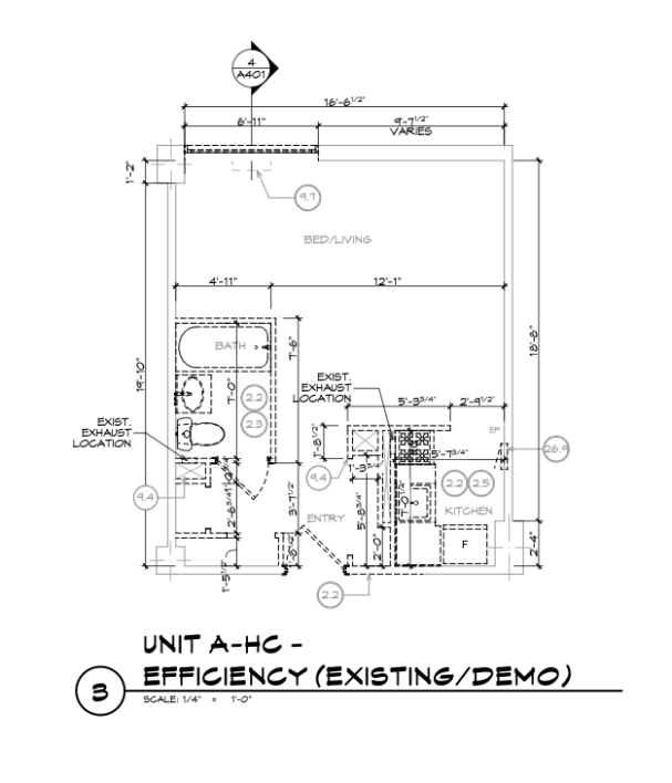 FOP Senior - Unit Floor PlansEfficiencyHCExisting[1]